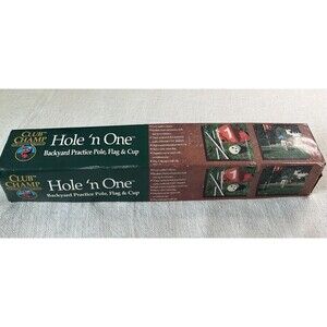 Club Champ Hole 'n One Backyard Practice Pole, Flag & Cup